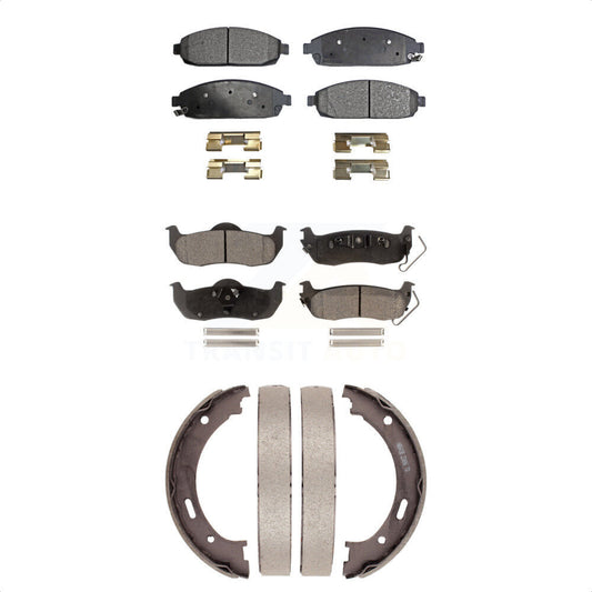 [Avant + Arrière] Kit de plaquette (céramique) de frein pour Jeep Grand Cherokee Commander KTN-100706 par Transit Auto