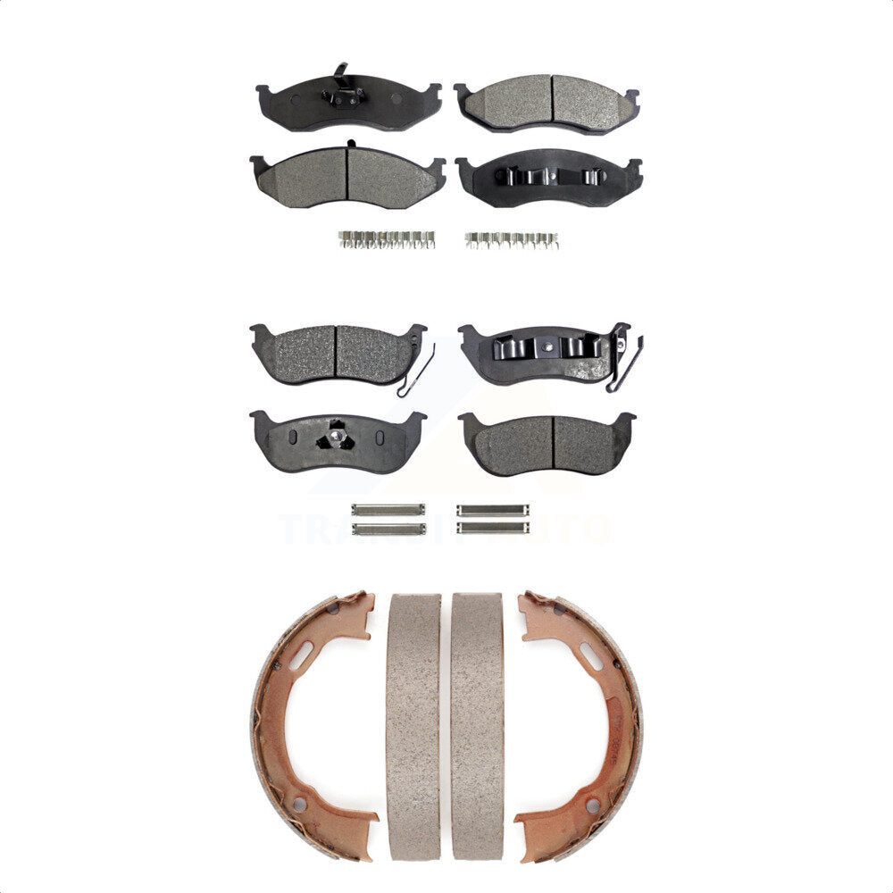 [Avant + Arrière] Kit de plaquette (céramique) de frein pour Jeep Wrangler TJ KTN-100710 par Transit Auto