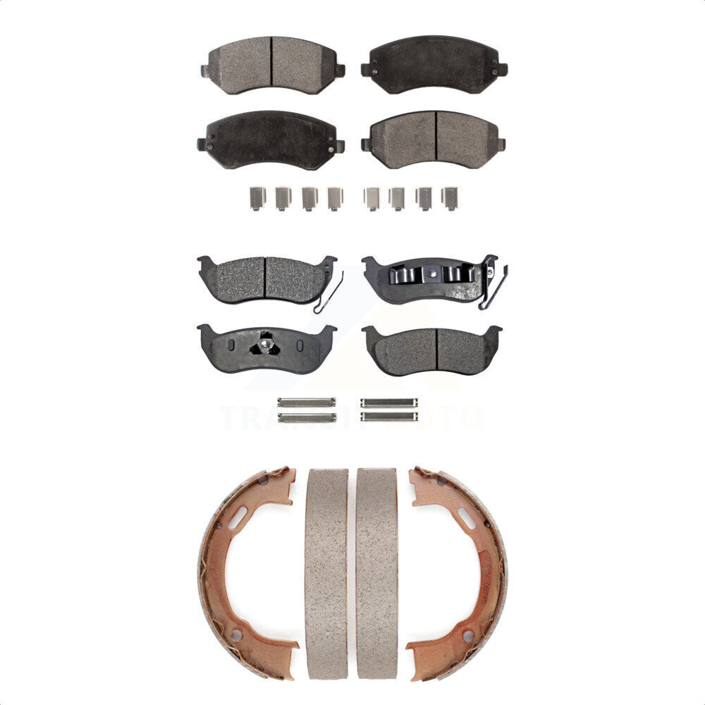 [Avant + Arrière] Kit de plaquette (céramique) de frein pour 2003-2007 Jeep Liberty KTN-100712