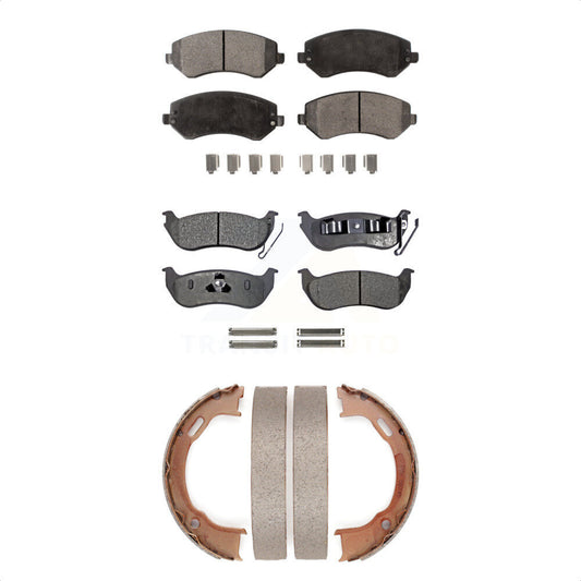 [Avant + Arrière] Kit de plaquette (céramique) de frein pour 2003-2007 Jeep Liberty KTN-100712