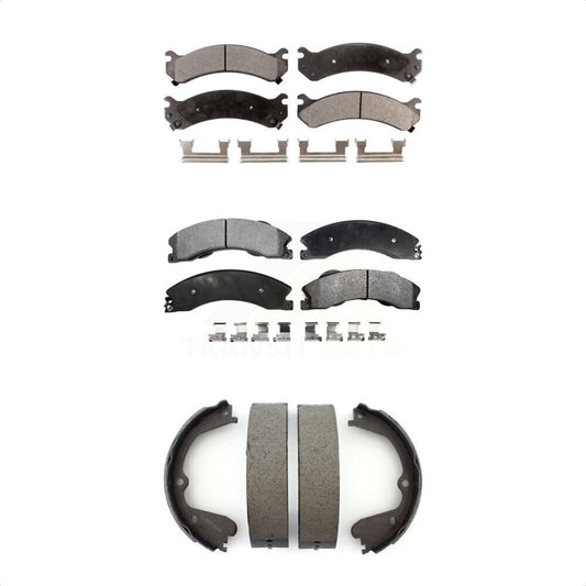 [Avant + Arrière] Kit de plaquette (céramique) de frein pour Chevrolet Express 3500 GMC Savana 4500 KTN-100721