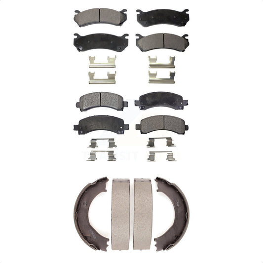 [Avant + Arrière] Kit de plaquette (céramique) de frein pour Chevrolet Express 2500 GMC Savana KTN-100724 par Transit Auto