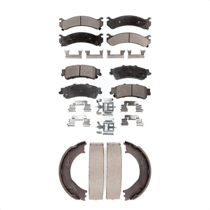 [Avant + Arrière] Kit de plaquette (céramique) de frein pour 2001 Chevrolet Silverado 3500 GMC Sierra KTN-100734