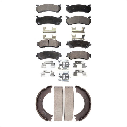 [Avant + Arrière] Kit de plaquette (céramique) de frein pour 2006 Chevrolet Silverado 1500 GMC Sierra avec Single Piston Caliper KTN-100737