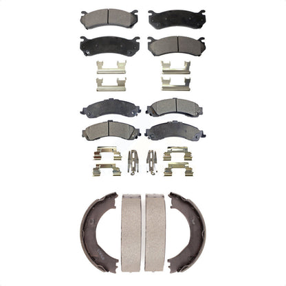 [Avant + Arrière] Kit de plaquette (céramique) de frein pour 2006 Chevrolet Silverado 1500 GMC Sierra avec Dual Piston Caliper KTN-100739