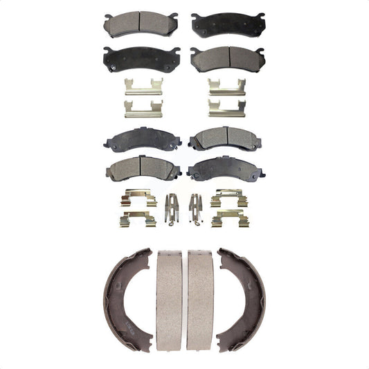 [Avant + Arrière] Kit de plaquette (céramique) de frein pour 2006 Chevrolet Silverado 1500 GMC Sierra avec Dual Piston Caliper KTN-100739