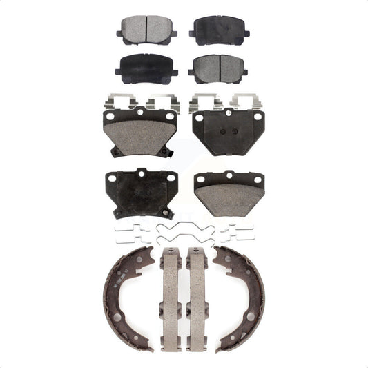 [Avant + Arrière] Kit de plaquette (céramique) de frein pour Toyota Corolla Matrix Pontiac Vibe KTN-100743
