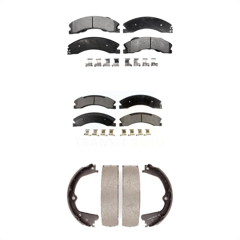 [Avant + Arrière] Kit de plaquette (céramique) de frein pour Nissan NV2500 Titan XD NV3500 NV1500 TITAN KTN-100748