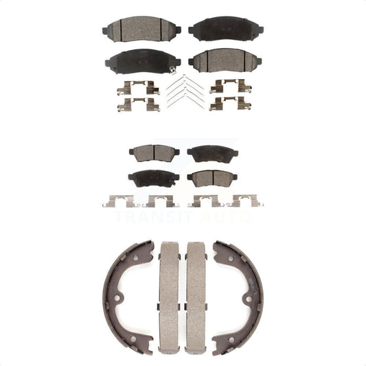 [Avant + Arrière] Kit de plaquette (céramique) de frein pour Nissan Frontier Xterra KTN-100749