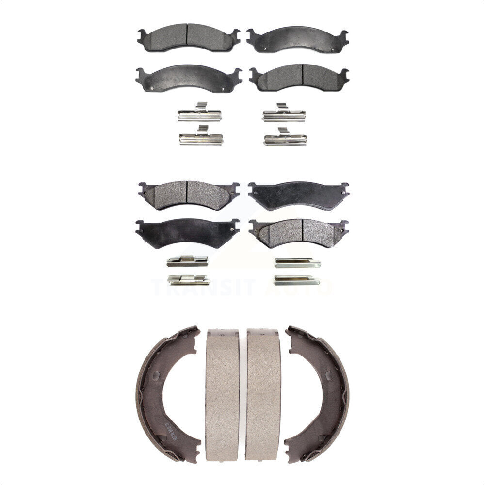 [Avant + Arrière] Kit de plaquette (céramique) de frein pour Ford E-250 Econoline E-350 Super Duty Club Wagon KTN-100755