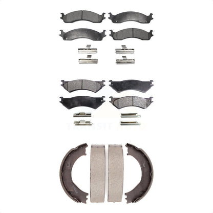 [Avant + Arrière] Kit de plaquette (céramique) de frein pour Ford E-250 Econoline E-350 Super Duty Club Wagon KTN-100755