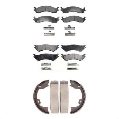 [Avant + Arrière] Kit de plaquette (céramique) de frein pour Ford E-350 Super Duty E-250 Club Wagon KTN-100756