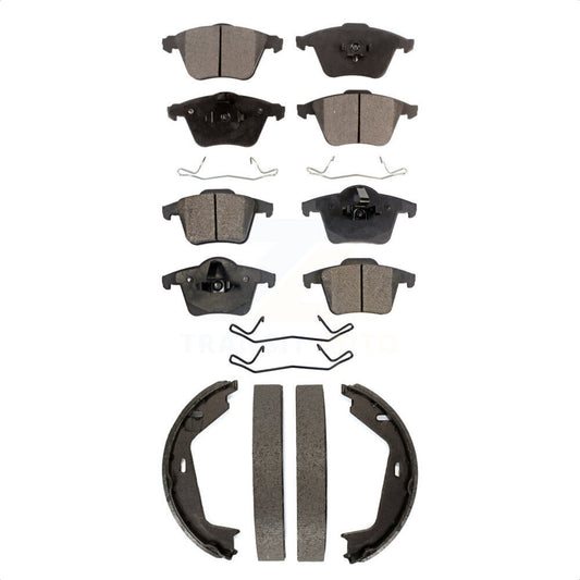 [Avant + Arrière] Kit de plaquette (céramique) de frein pour 2003-2007 Volvo XC90 avec 316mm Diameter Rotor KTN-100766