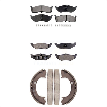 [Avant + Arrière] Kit de plaquette (céramique) de frein pour Chrysler Dodge Intrepid 300M Concorde LHS Neon Plymouth Eagle Vision New Yorker KTN-100772