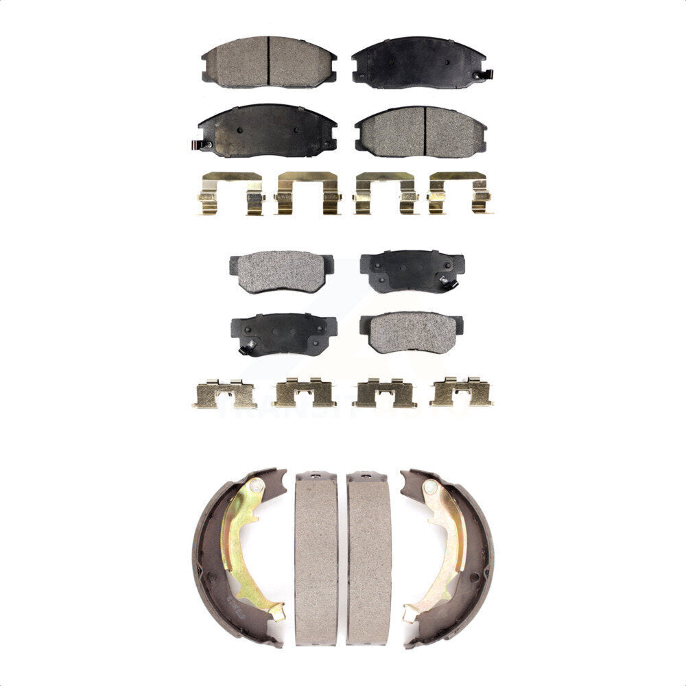 [Avant + Arrière] Kit de plaquette (céramique) de frein pour 2001-2006 Hyundai Santa Fe KTN-100779