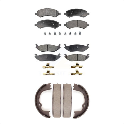 [Avant + Arrière] Kit de plaquette (céramique) de frein pour Ram 1500 Dodge Classic Chrysler Aspen Durango KTN-100786