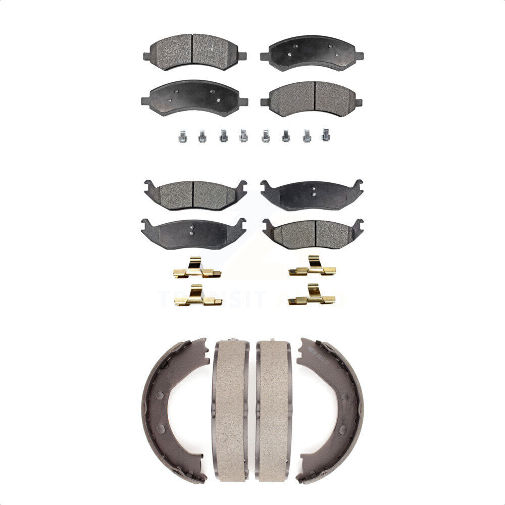 [Avant + Arrière] Kit de plaquette (céramique) de frein pour Dodge Ram 1500 Durango Chrysler Aspen KTN-100790
