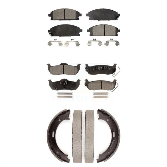 [Avant + Arrière] Kit de plaquette (céramique) de frein pour 2004 Nissan Pathfinder KTN-100801