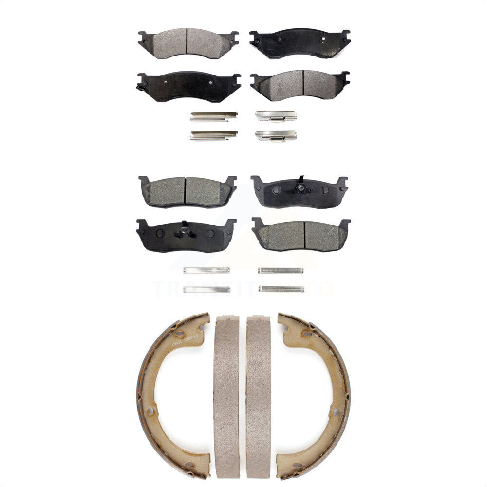 [Avant + Arrière] Kit de plaquette (céramique) de frein pour 2002 Lincoln Navigator avec 230mm x 30mm taille Drum KTN-100808