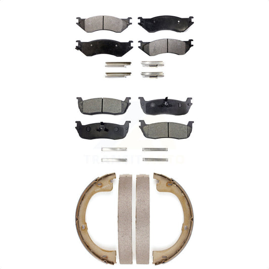 [Avant + Arrière] Kit de plaquette (céramique) de frein pour 2002 Lincoln Navigator avec 230mm x 30mm taille Drum KTN-100808