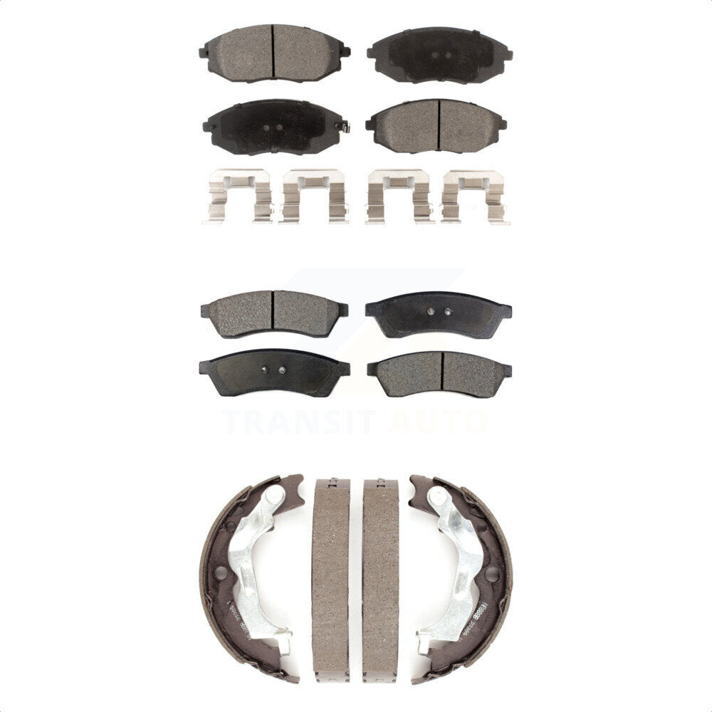 [Avant + Arrière] Kit de plaquette (céramique) de frein pour 2004-2006 Suzuki Verona KTN-100809 par Transit Auto
