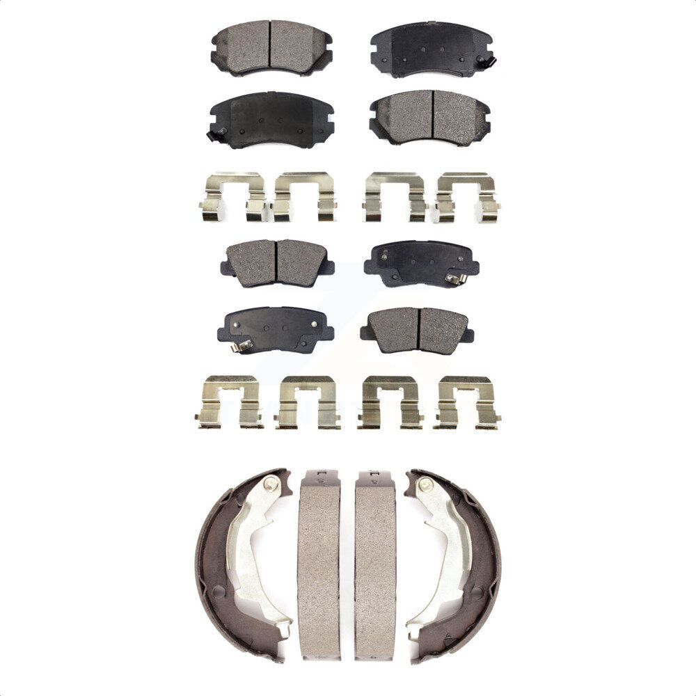 [Avant + Arrière] Kit de plaquette (céramique) de frein pour 2010-2013 Kia Soul KTN-100815