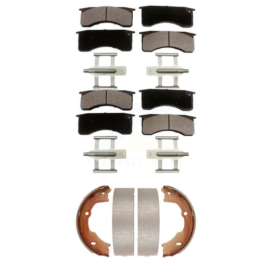 [Avant + Arrière] Kit de plaquette (céramique) de frein pour GMC Chevrolet C5500 Kodiak Topkick avec 4 Piston Caliper KTN-100819