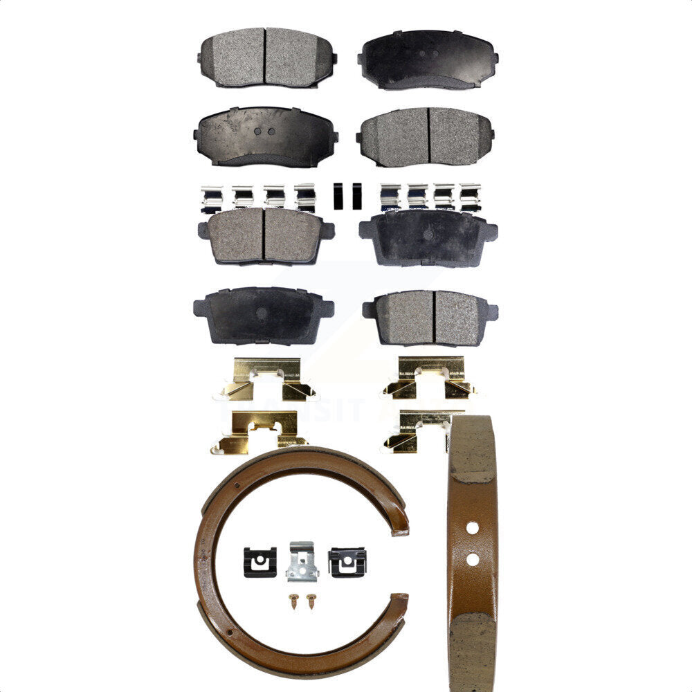 [Avant + Arrière] Kit de plaquette (céramique) de frein pour Ford Edge Mazda CX-9 CX-7 Lincoln MKX KTN-100821
