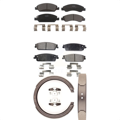 [Avant + Arrière] Kit de plaquette (céramique) de frein pour Chevrolet Silverado 1500 GMC Sierra Tahoe Suburban Yukon Cadillac XL Avalanche Escalade ESV EXT KTN-100828