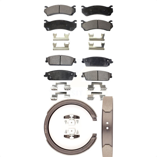 [Avant + Arrière] Kit de plaquette (céramique) de frein pour 2007 Chevrolet Silverado 1500 Disc rear brakes KTN-100830
