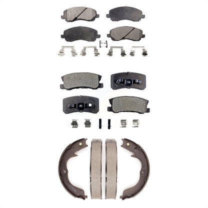 [Avant + Arrière] Kit de plaquette (céramique) de frein pour 2008-2012 Mitsubishi Outlander avec 7 Passenger Seating KTN-100834
