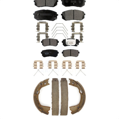 [Avant + Arrière] Kit de plaquette (céramique) de frein pour 2016 Kia Optima SX SXL Limited avec Manual KTN-100839 par Transit Auto