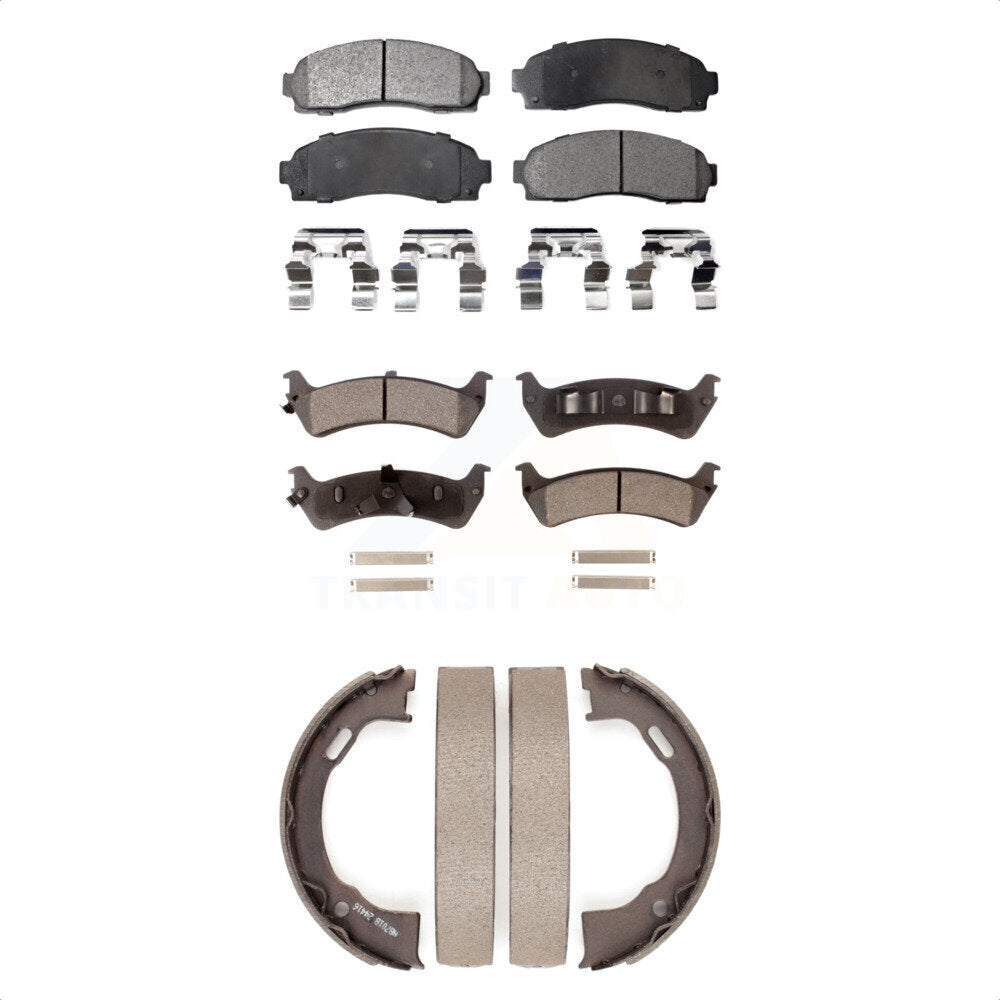 [Avant + Arrière] Kit de plaquette (céramique) de frein pour 2001 Ford Explorer Sport KTN-100846 par Transit Auto