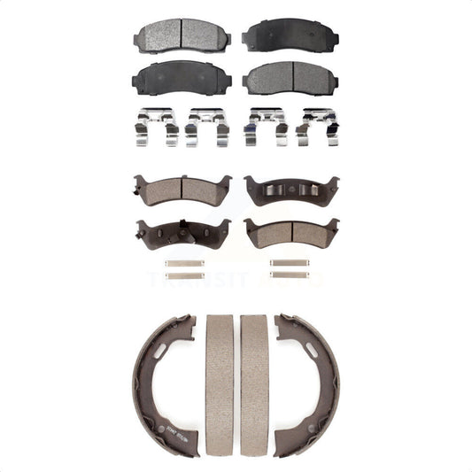 [Avant + Arrière] Kit de plaquette (céramique) de frein pour 2001 Ford Explorer Sport KTN-100846 par Transit Auto