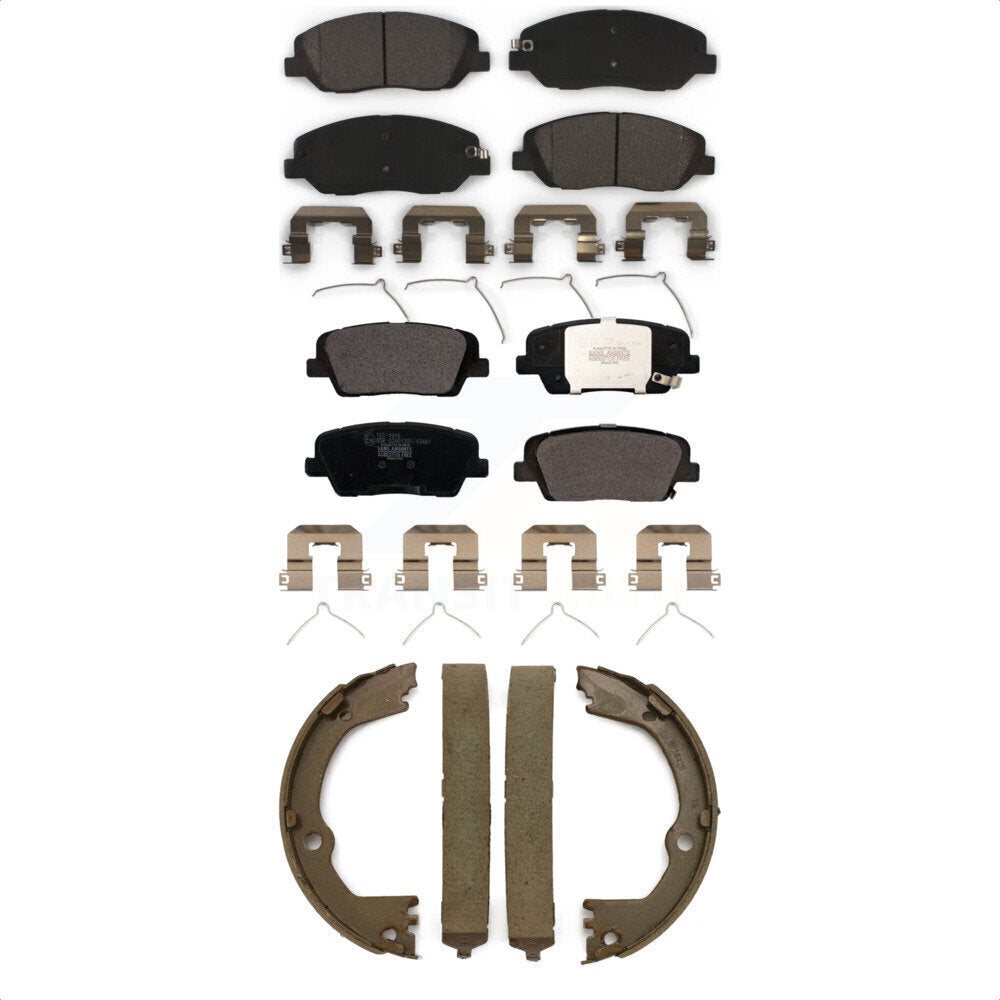 [Avant + Arrière] Kit de plaquette (céramique) de frein pour Hyundai Santa Fe XL KTN-100847 par Transit Auto