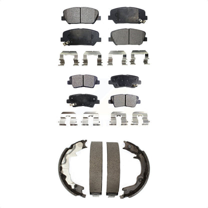 [Avant + Arrière] Kit de plaquette (céramique) de frein pour 2014 Kia Forte Koup SX KTN-100859 par Transit Auto