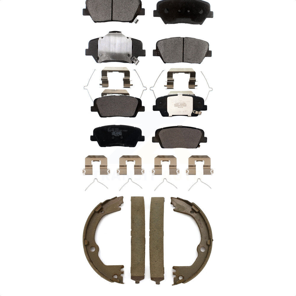[Avant + Arrière] Kit de plaquette (céramique) de frein pour 2017-2018 Hyundai Santa Fe Sport KTN-100860