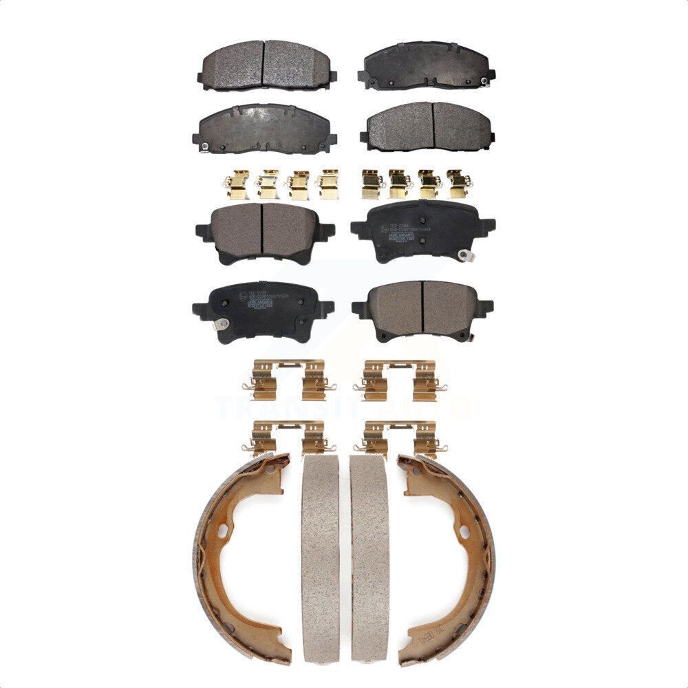 [Avant + Arrière] Kit de plaquette (céramique) de frein pour Jeep Gladiator Wrangler KTN-100864 par Transit Auto