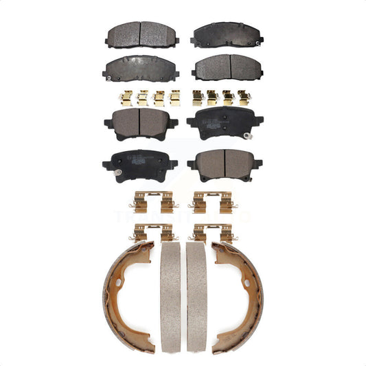 [Avant + Arrière] Kit de plaquette (céramique) de frein pour Jeep Gladiator Wrangler KTN-100864 par Transit Auto