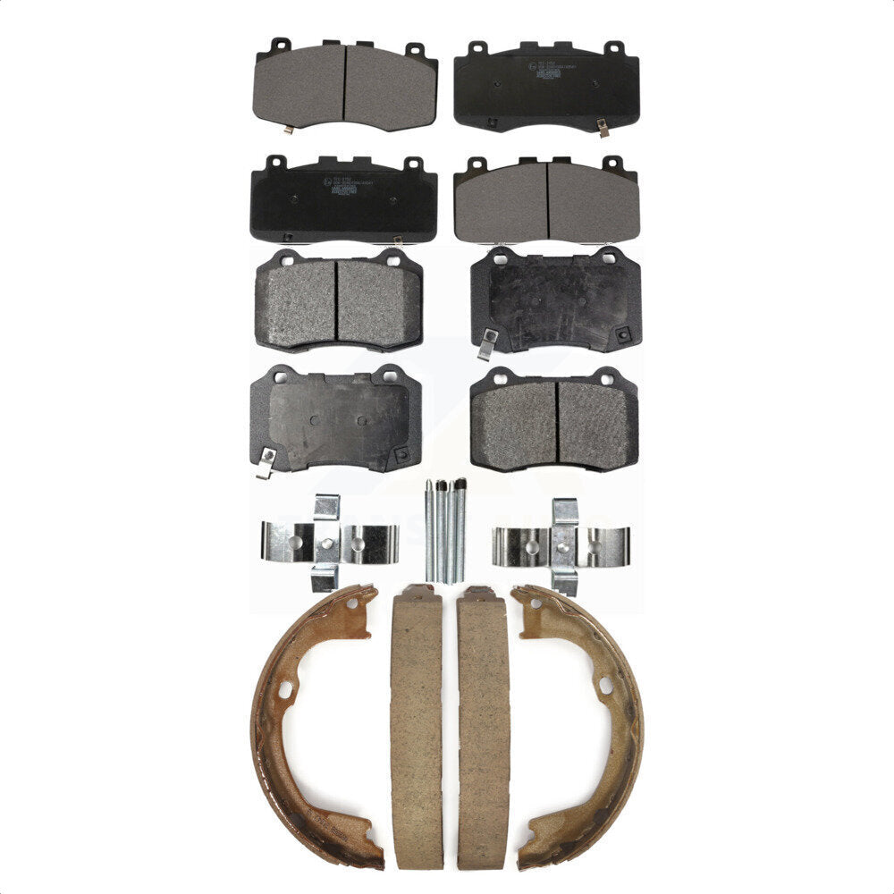 [Avant + Arrière] Kit de plaquette (céramique) de frein pour Jeep Grand Cherokee Dodge Durango KTN-100867 par Transit Auto