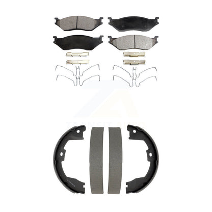 [Avant et Arrière] Plaquette de frein pour Ford F-450 Super Duty With 10 Lug Wheels KTN-100907