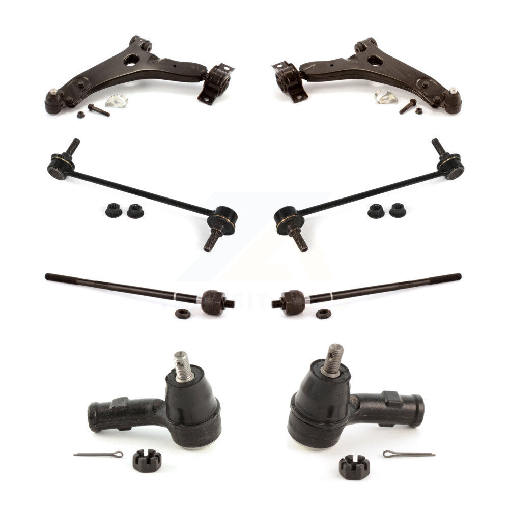 [Avant] Kit d'ensemble de bras de suspension et joint à rotule pour 2009-2010 Ford Focus avec Fixed Ratio KTR-100584