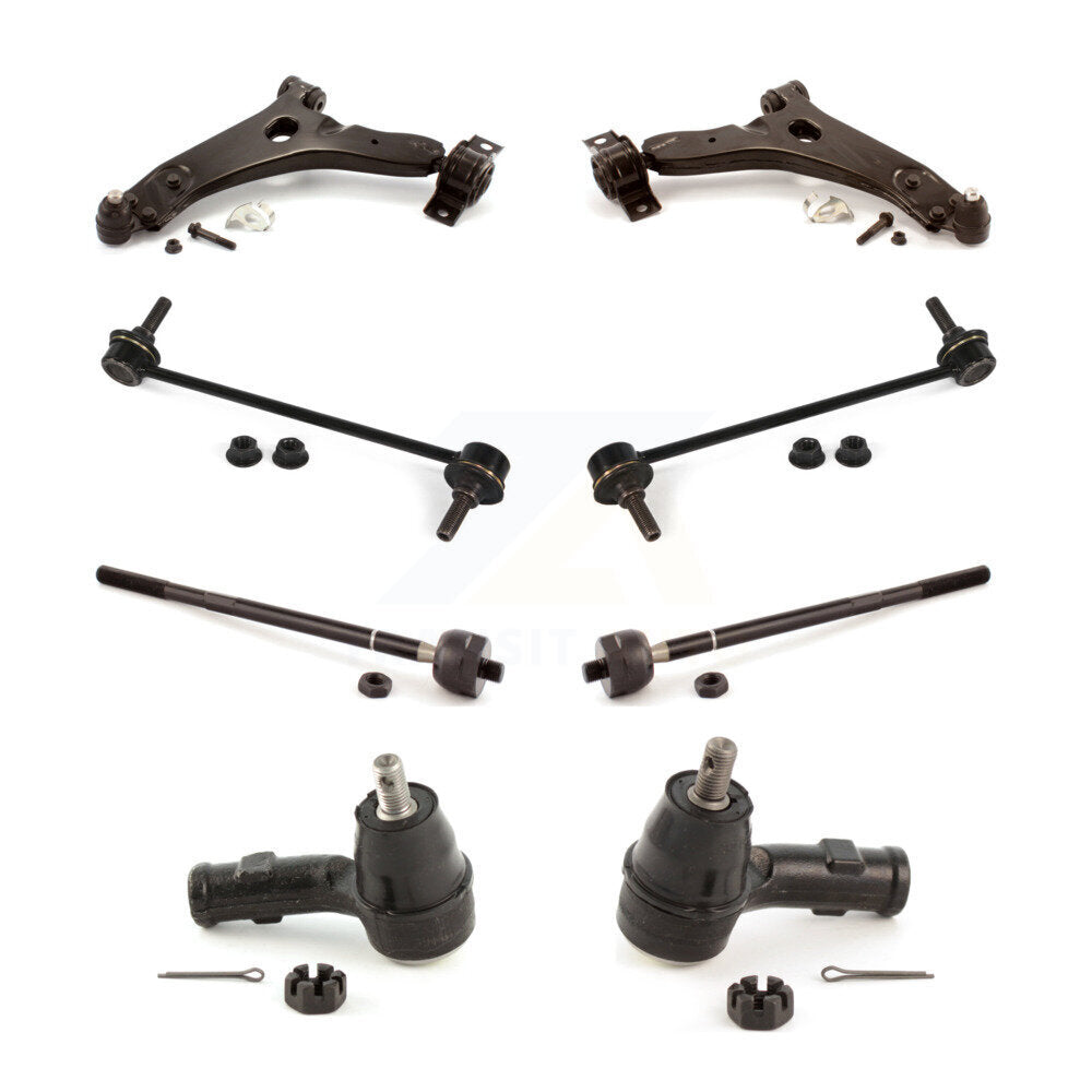 [Avant] Kit d'ensemble de bras de suspension et joint à rotule pour 2009-2010 Ford Focus sans Fixed Ratio KTR-100585