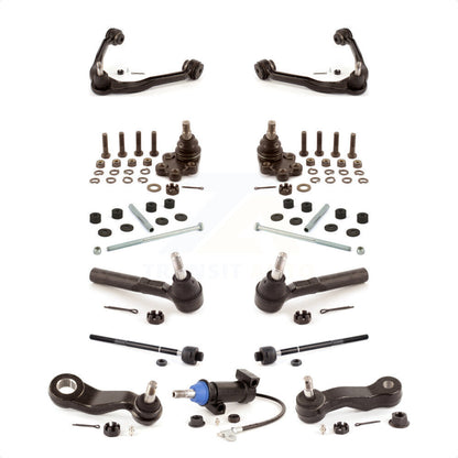[Avant] Kit d'ensemble de bras de suspension et joint à rotule pour Chevrolet Silverado 1500 Classic GMC Sierra sans Frame Bracket RWD avec Coil front springs Rack steering type KTR-103418 par TOR