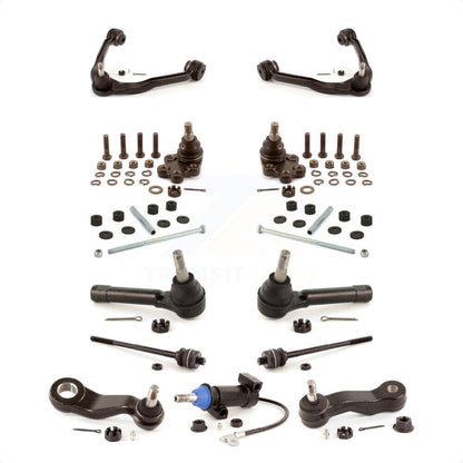 [Avant] Kit d'ensemble de bras de suspension et joint à rotule pour Chevrolet Silverado 1500 Classic GMC Sierra sans Frame Bracket RWD avec Coil front springs Gear steering type KTR-103420 par TOR