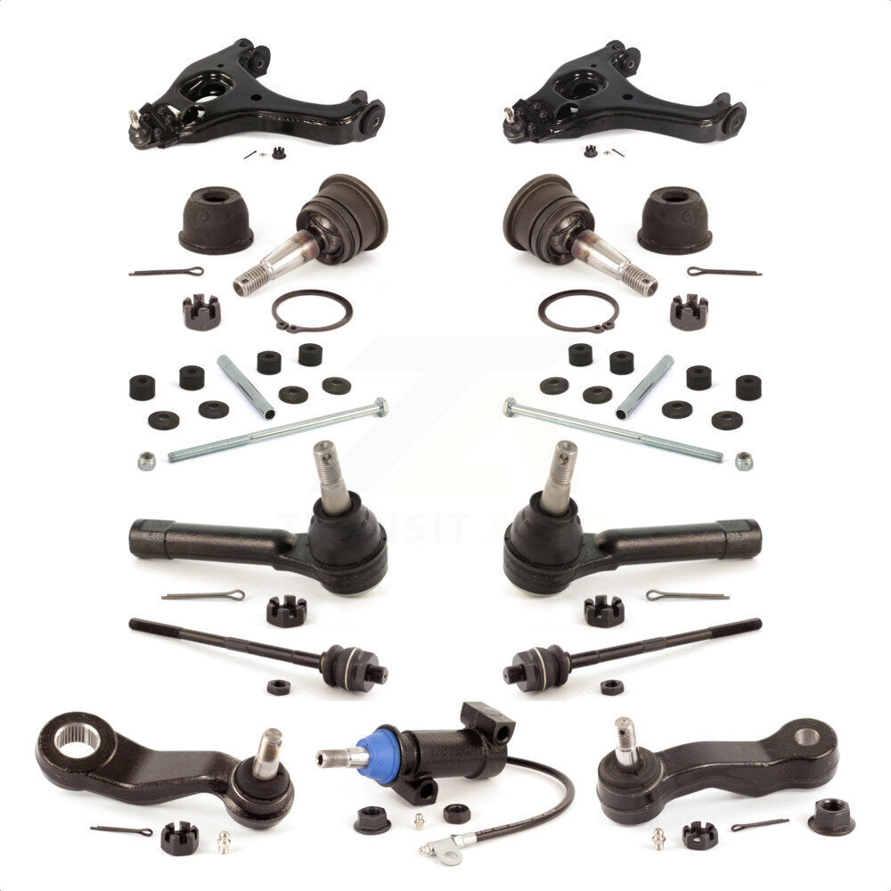 [Avant] Kit d'ensemble de bras de suspension et joint à rotule pour Chevrolet Silverado 1500 Classic GMC Sierra sans Frame Bracket RWD avec Coil front springs Gear steering type KTR-103462 par TOR