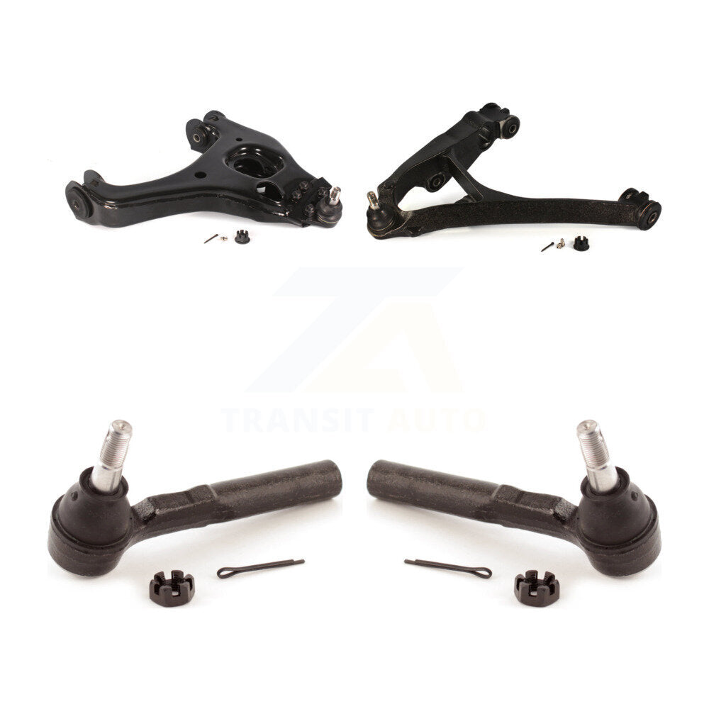 [Avant] Kit d'ensemble de bras de suspension et joint à rotule pour 2005 Chevrolet Silverado 1500 RWD avec Torsion Bar front springs Rack steering type KTR-104033