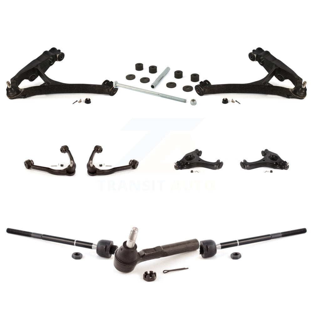 [Avant] Kit d'ensemble de bras de suspension et joint à rotule pour 2005 Chevrolet Silverado 1500 RWD avec Torsion front springs Rack steering type KTR-104075