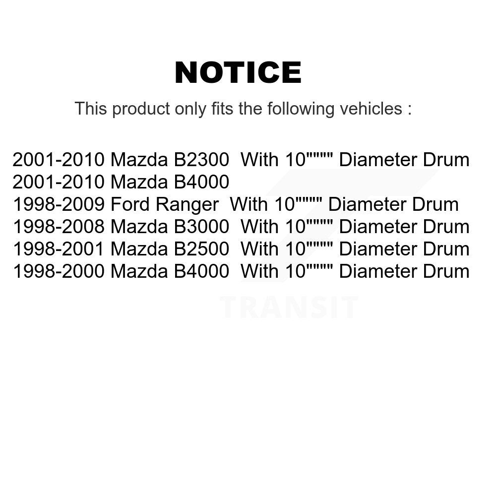 [Arrière] Kit de Cylindre de roue de frein à tambour pour Ford Ranger Mazda B3000 B2500 B4000 B2300 K14-100007