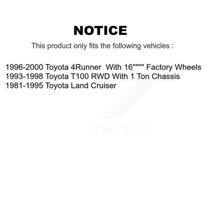 [Arrière] Kit de Cylindre de roue de frein à tambour pour Toyota 4Runner T100 Land Cruiser K14-100059